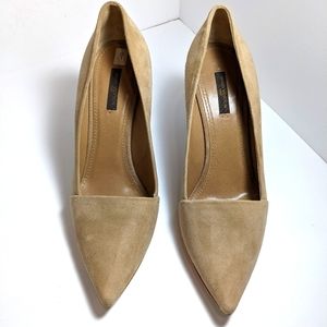 Louis Vuitton suede pumps